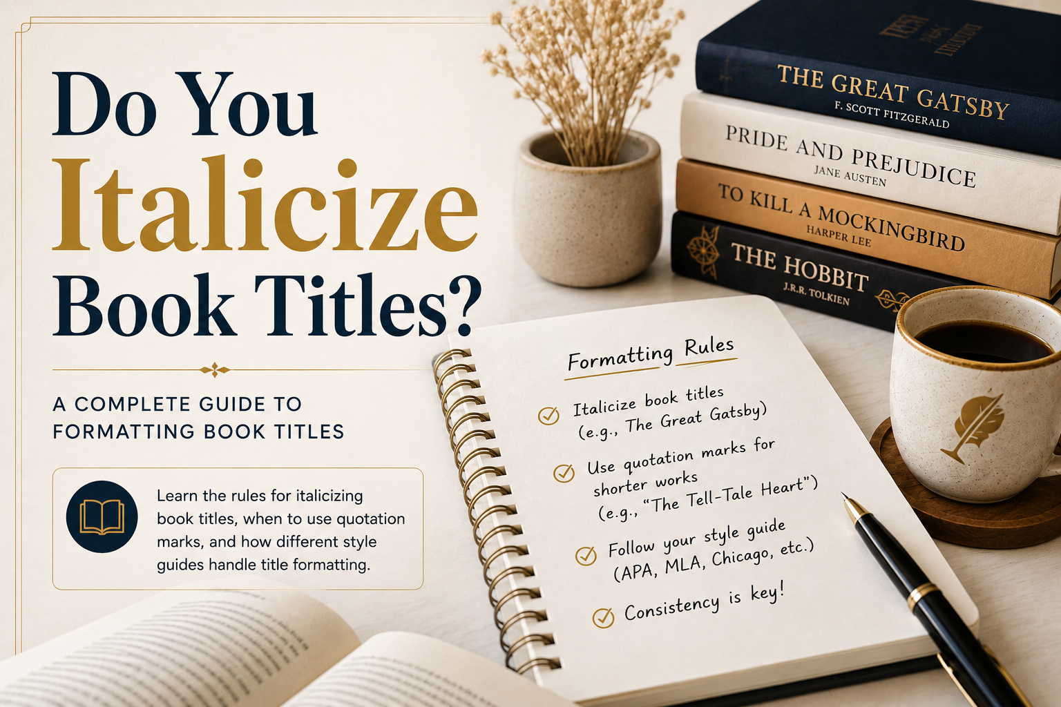 Do You Italicize Book Titles